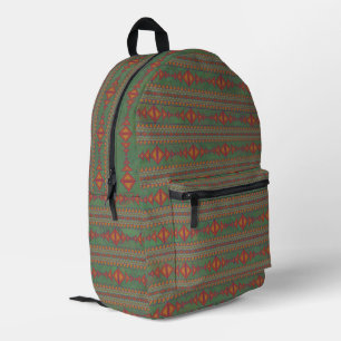 Südwest Sagebrush Green Geometric Bedruckter Rucksack
