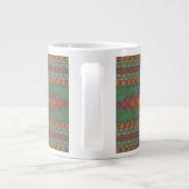 Südwest-Sagebrush Green Geometric Design Gigant C Jumbo-Tasse (Rückseite)