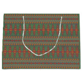 Südwest Sagebrush Green Geometric Design Large G Große Geschenktüte (Vorderseite)