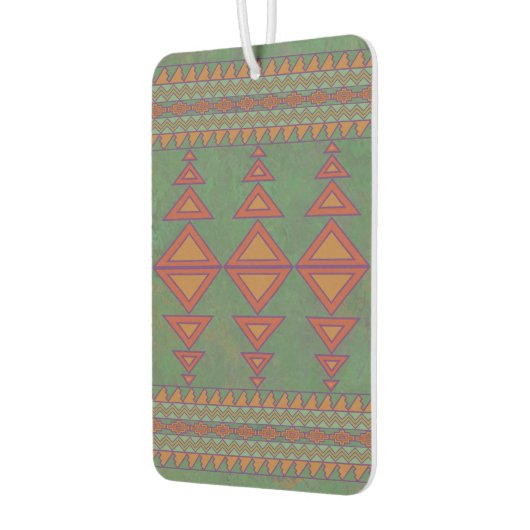 Südwest Sagebrush Green Orange Geometric Design Autolufterfrischer (Links)