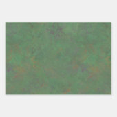 Südwest-Sagebrush Grünes geometrisches Design Geschenkpapier Set (Vorderseite 2)