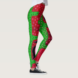Südwest Saguaro Cactus Birds Aerobic Leggings