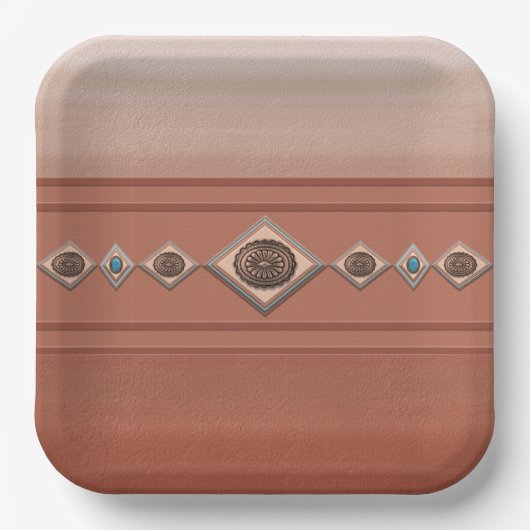 Südwest Sandstone Canyon Pappteller (Vorderseite)