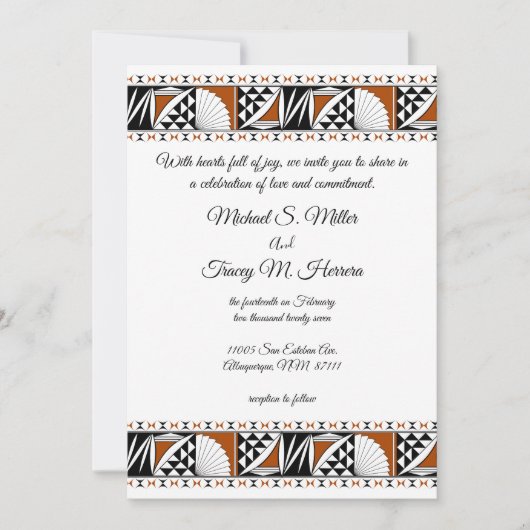 Südwest-Sonnenaufgang Einladung (Vorderseite)