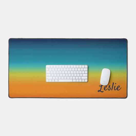 Südwest-Sonnenuntergangsfarben Personalisiert Schreibtischunterlage (Tastatur & Maus)