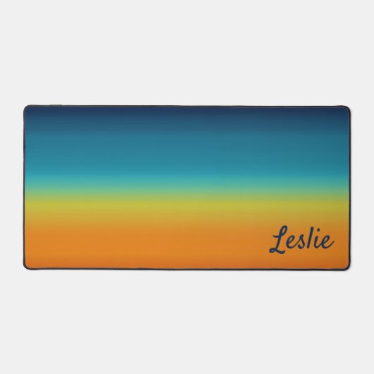 Südwest-Sonnenuntergangsfarben Personalisiert Schreibtischunterlage (Vorderseite)