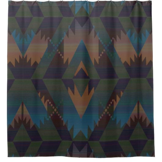 Südwest-Stammesmuster Duschvorhang (Vorderseite)