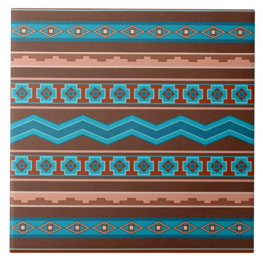 Südwest-Stil geometrisches Cameron-Gorge-Design Fliese (Vorderseite)