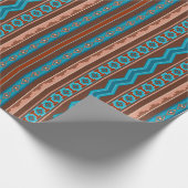 Südwest-Stil geometrisches Cameron-Gorge-Design Geschenkpapier (Ecke)