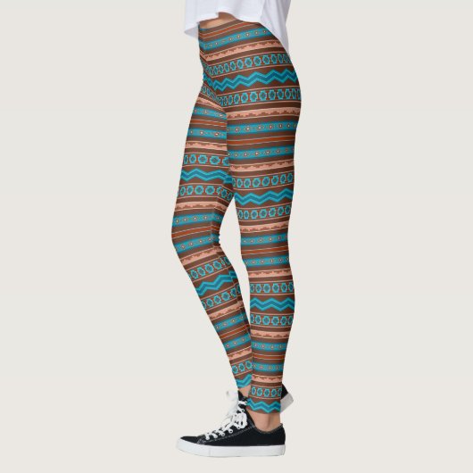 Südwest-Stil geometrisches Cameron-Gorge-Design Leggings (Links)