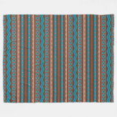 Südwest-Stil geometrisches Cameron-Gorge-Design Lg Fleecedecke (Vorderseite (Horizontal))