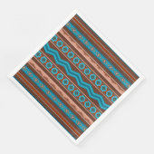 Südwest-Stil geometrisches Cameron-Gorge-Design Serviette (Ecke)