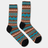 Südwest-Stil geometrisches Cameron-Gorge-Design Socken (Rechts)