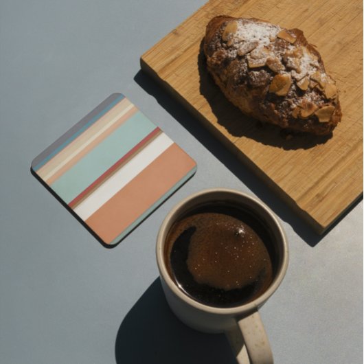 Südwest Streifen Blue Terracotta Getränkeuntersetzer