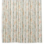 Südwest Stripes Tribal Boho Duschvorhang (Vorderseite)