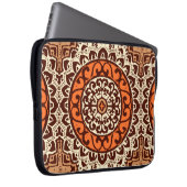 Südwest Sun Mandala Batik, Rust & Brown Laptopschutzhülle (Vorne Rechts)
