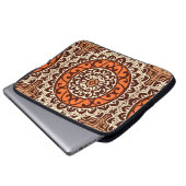 Südwest Sun Mandala Batik, Rust & Brown Laptopschutzhülle (Vorne Knopf)