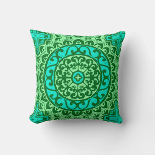 Südwest Sun Mandala, Limone Green Kissen
