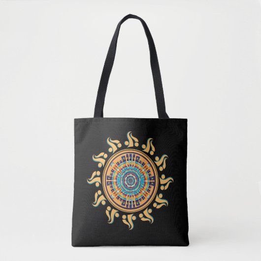 Südwest Sun Mandala Tote Bag Tasche (Vorderseite)