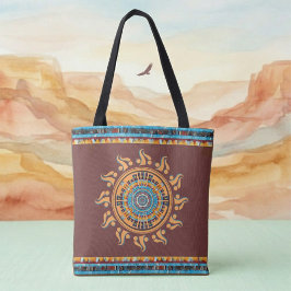 Südwest Sun Mandala Tote Bag Tasche
