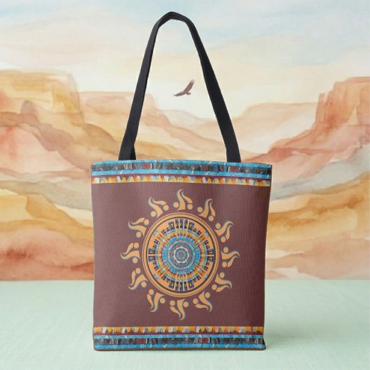 Südwest Sun Mandala Tote Bag Tasche