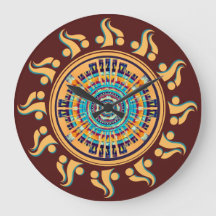 Südwest Sun Mandala Wall Clock