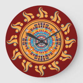 Südwest Sun Mandala Wall Clock Große Wanduhr