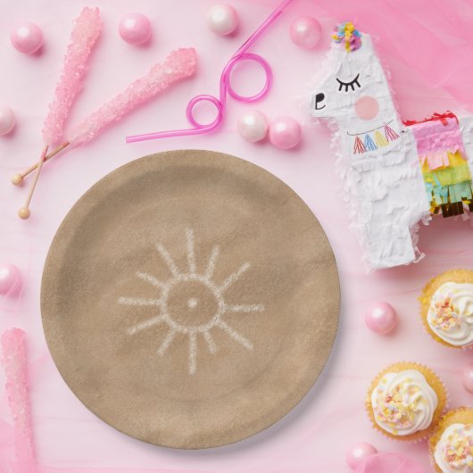 Südwest Sun Petroglyph Pappteller (Party)