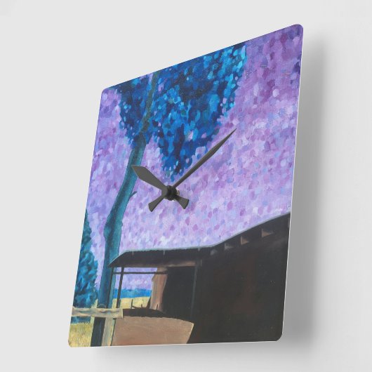 Südwest Sunset Clock Quadratische Wanduhr (Winkel)