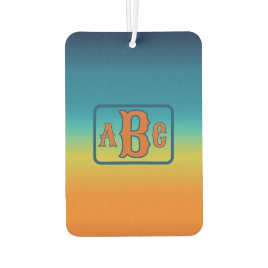 Südwest Sunset Personalisiert Autolufterfrischer (Rückseite)