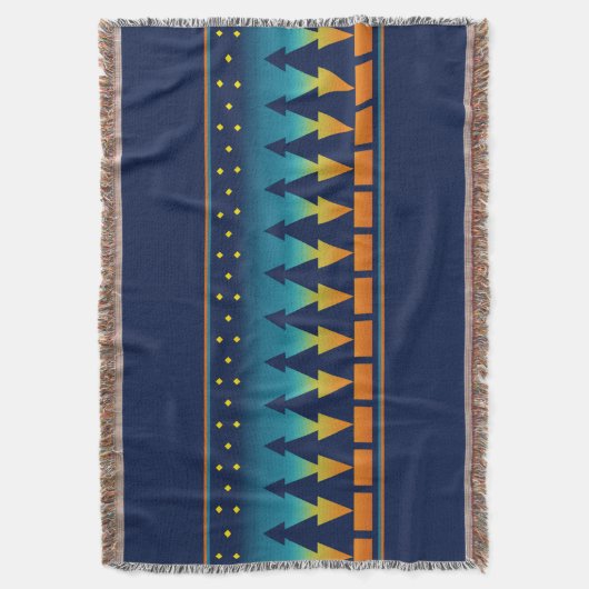 Südwest Sunset Pines Blue Decke (Vorderseite Vertikal)