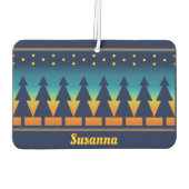 Südwest-Sunset Pines Design Personalisiert Autolufterfrischer (Rückseite)