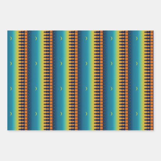 Südwest Sunset Pines Moon Geschenkpapier Set (Vorderseite 2)