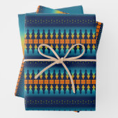 Südwest Sunset Pines Moon Geschenkpapier Set (Beispiel)