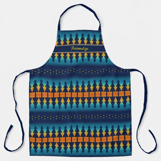 Südwest Sunset Pines & Starry Sky Geometric Schürze (Vorderseite)