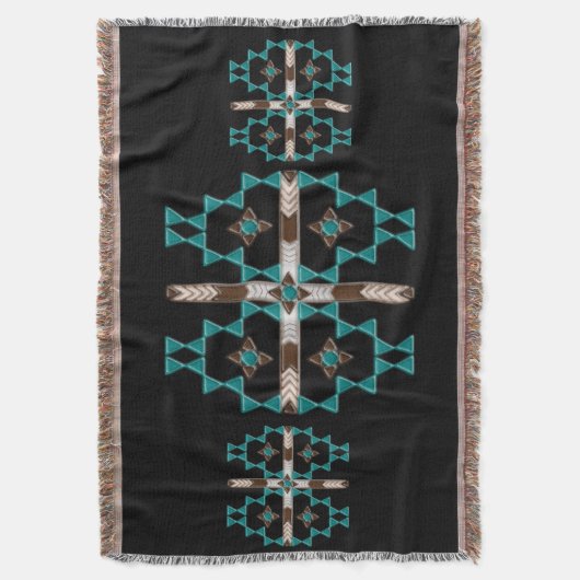 Südwest Symmetry Throw Blanket Decke (Vorderseite Vertikal)