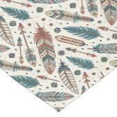 Südwest Table Runner Feathers Arrows Motif Großer Tischläufer (Ecke)