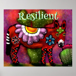Südwest-Talavera-Stil Esel Personalisiert Poster