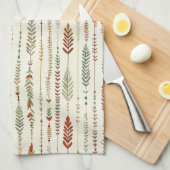 Südwest Terra Cotta Boho Geschirrtuch (Viertel Falte)