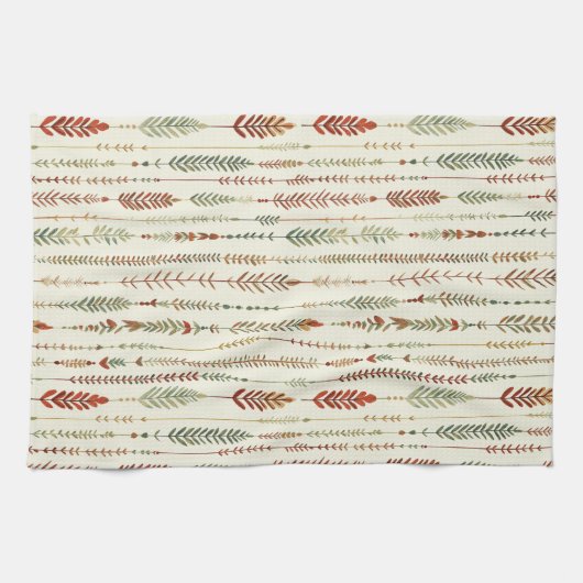 Südwest Terra Cotta Boho Geschirrtuch (Horizontal)