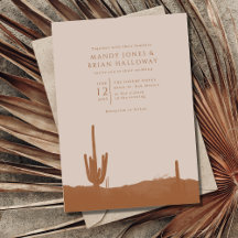 Südwest Terracotta Wüste Cactus Wedding