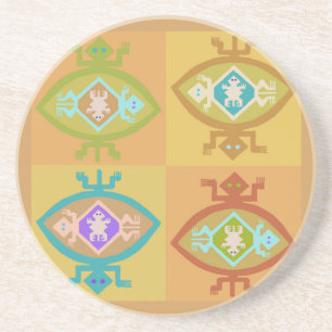 Südwest-Tortuga-Familie Getränkeuntersetzer