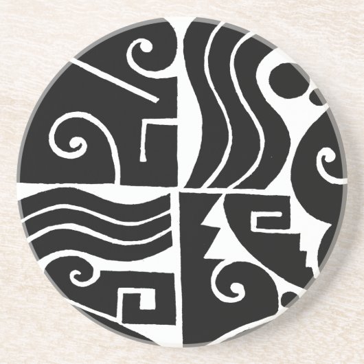 Südwest Tortuga Sandstein Untersetzer (Vorne)