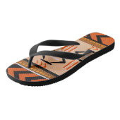 "Südwest Tribal Indische Flip Flops Badesandalen (Schrägansicht)