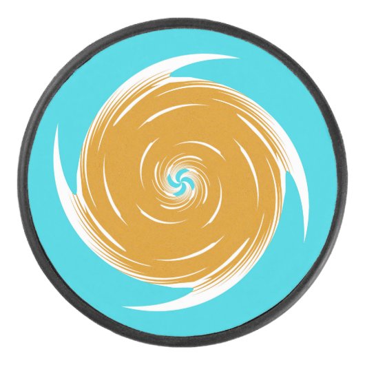 Südwest-Twirl-Muster Eishockey Puck (Vorderseite)