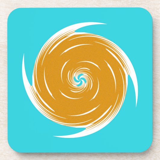 Südwest-Twirl-Muster Getränkeuntersetzer (Vorderseite)