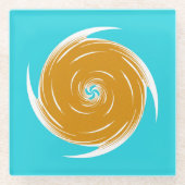 Südwest-Twirl-Muster Glasuntersetzer (Vorderseite)