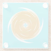 Südwest-Twirl-Muster Glasuntersetzer (Rückseite)