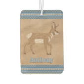 Südwest Walking Pronghorn Antelope Personalisiert Autolufterfrischer (Rückseite)