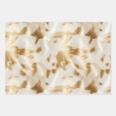Südwest Western Gold White Cowhid Geschenkpapier Set (Vorderseite 3)